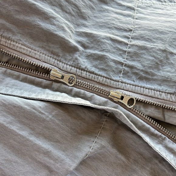 Oska Taupe Gray Long Parka with Hood - Size 1 - Picture 4 of 7